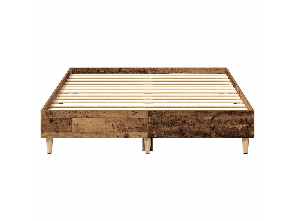 Estructura de cama sin colchón madera vieja 120x200 cm