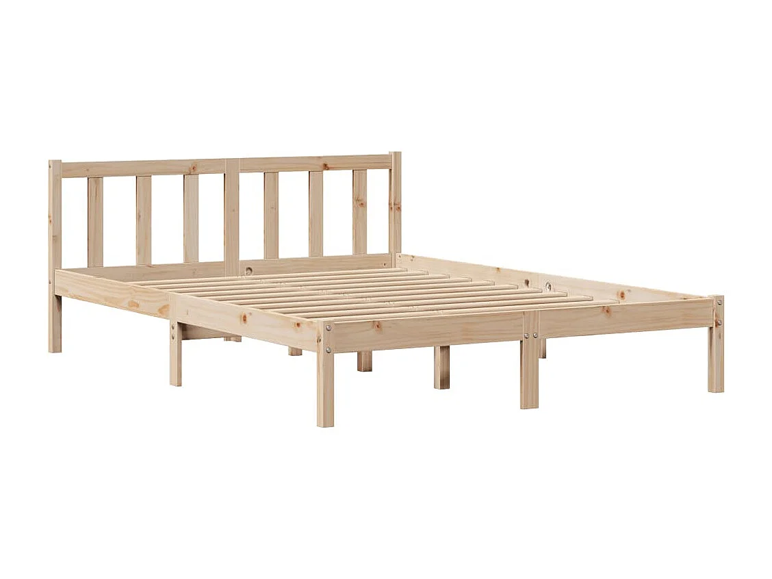 Massivholzbett ohne Matratze 120x190 cm Kiefernholz