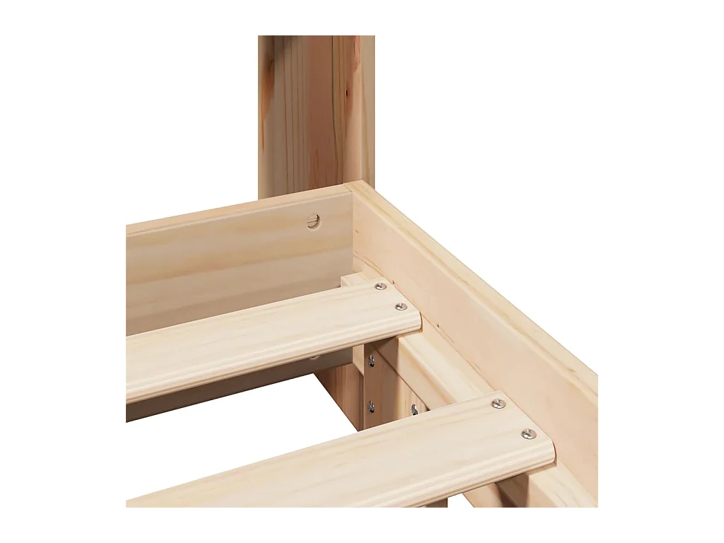 Cadre de lit sans matelas 120x200 cm bois de pin massif