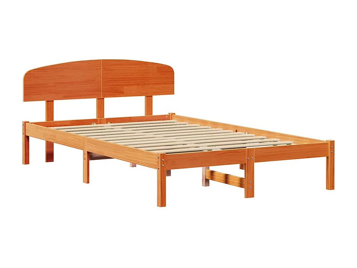 Bedframe Wasbruin 120 x 190 cm Massief grenenhout