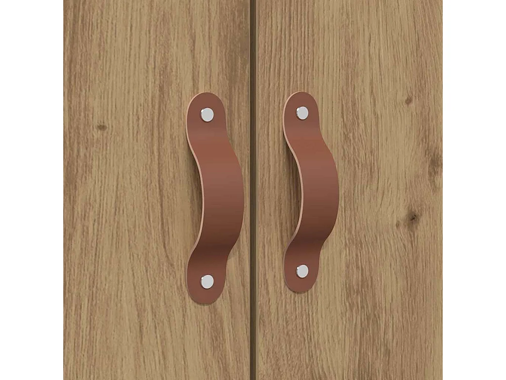 Cadre de lit chêne artisanal 120 x 190 cm Bois d'ingénierie