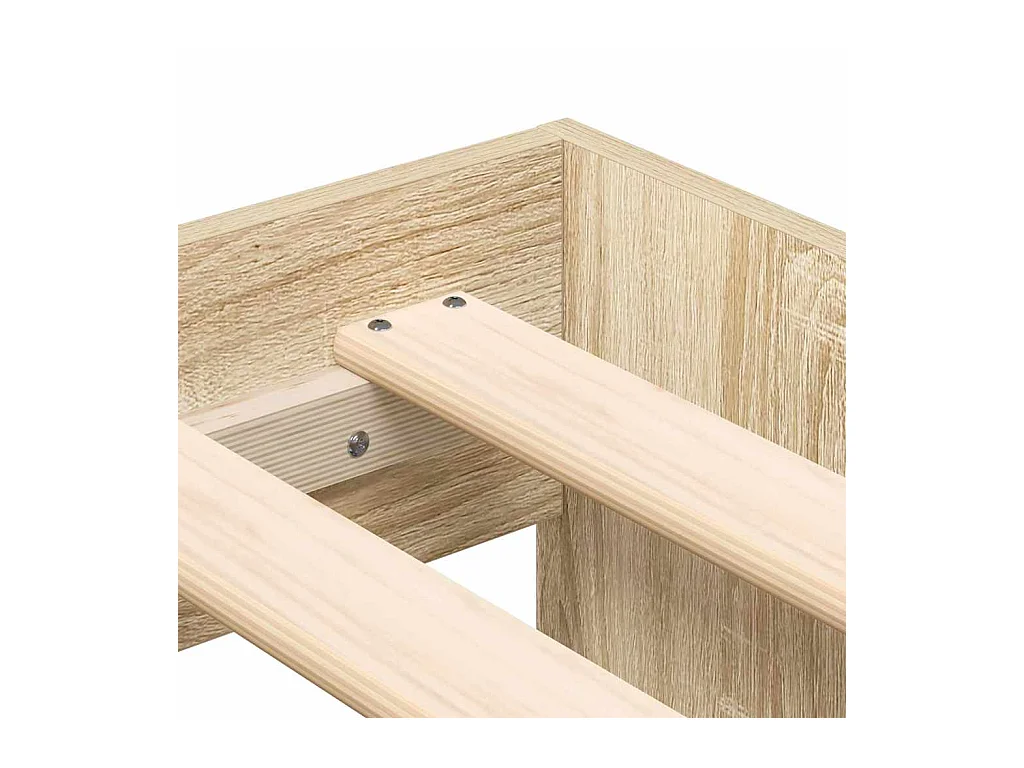Cadre de lit avec rangement Chêne sonoma 100 x 200 cm