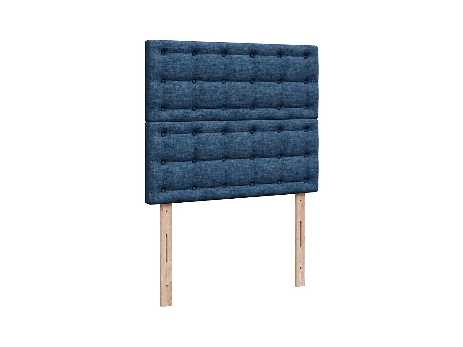 Boxspringbett mit Matratze Blau 120x200 cm Stoff