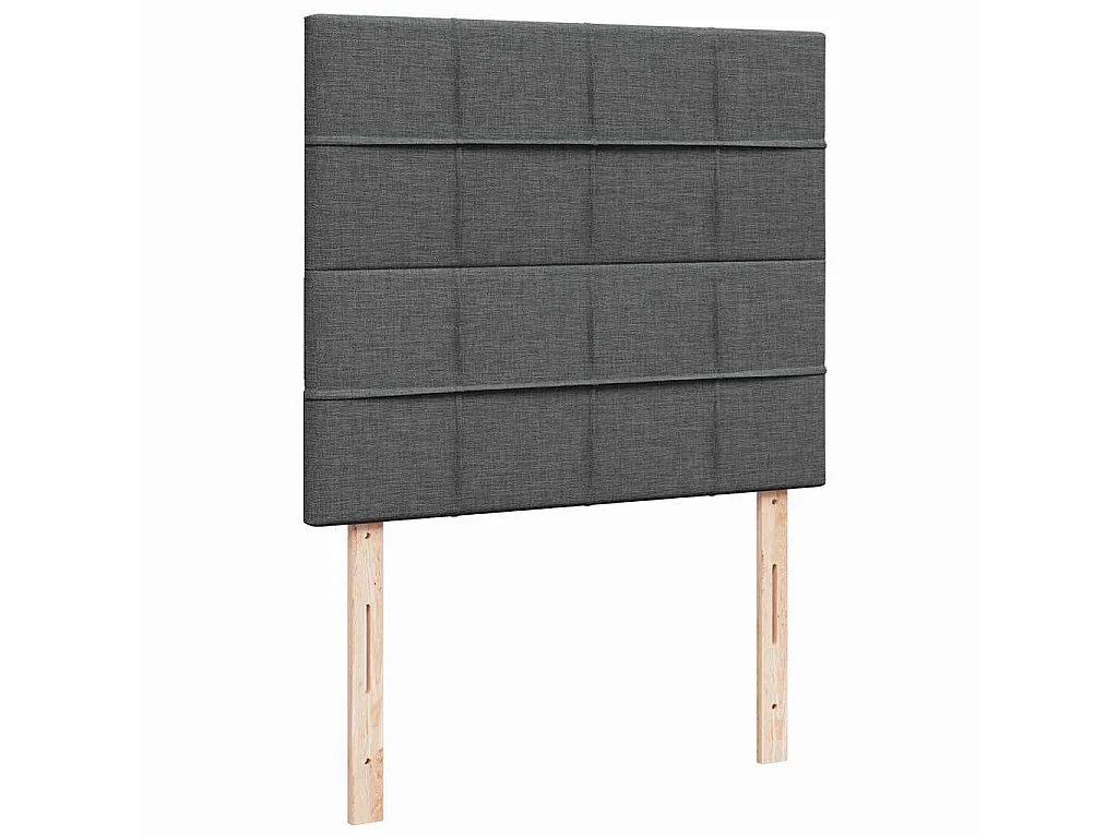 Ottoman-Bett mit Matratze Dunkelgrau 120x200 cm Stoff