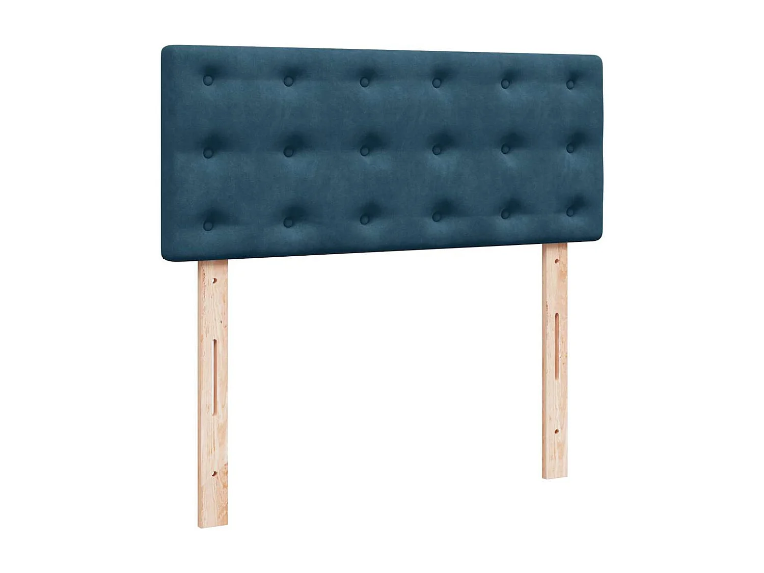 Ottoman-Bett mit Matratze Dunkelblau 120x200 cm Samt