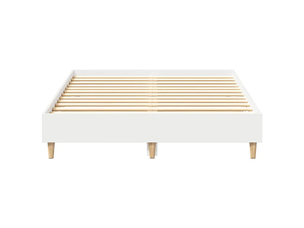 Bettgestell ohne Matratze Weiß 120x200 cm Holzwerkstoff