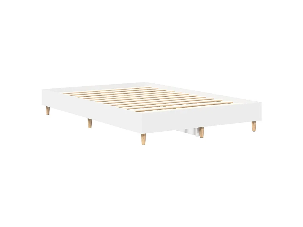 Bettgestell ohne Matratze Weiß 120x200 cm Holzwerkstoff