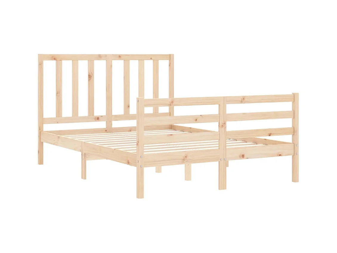 Cadre de lit sans matelas 120x200 cm bois de pin massif