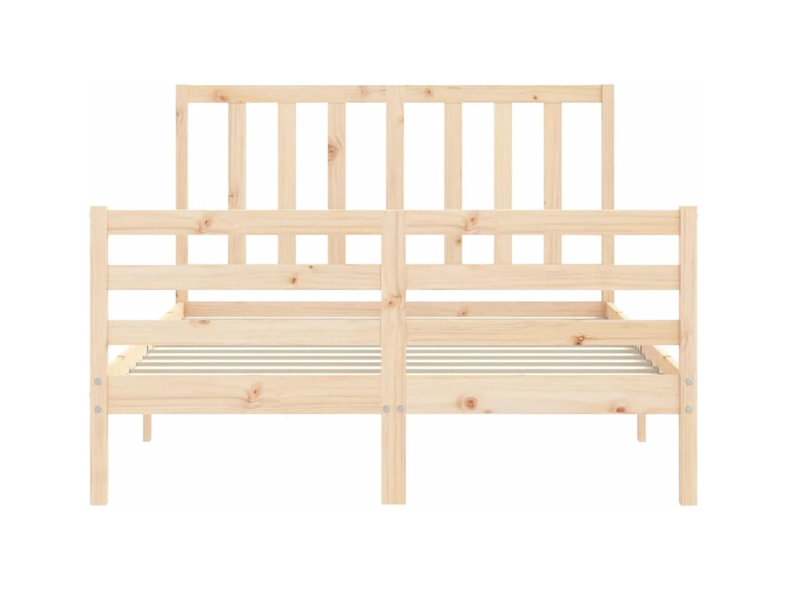 Cadre de lit sans matelas 120x200 cm bois de pin massif