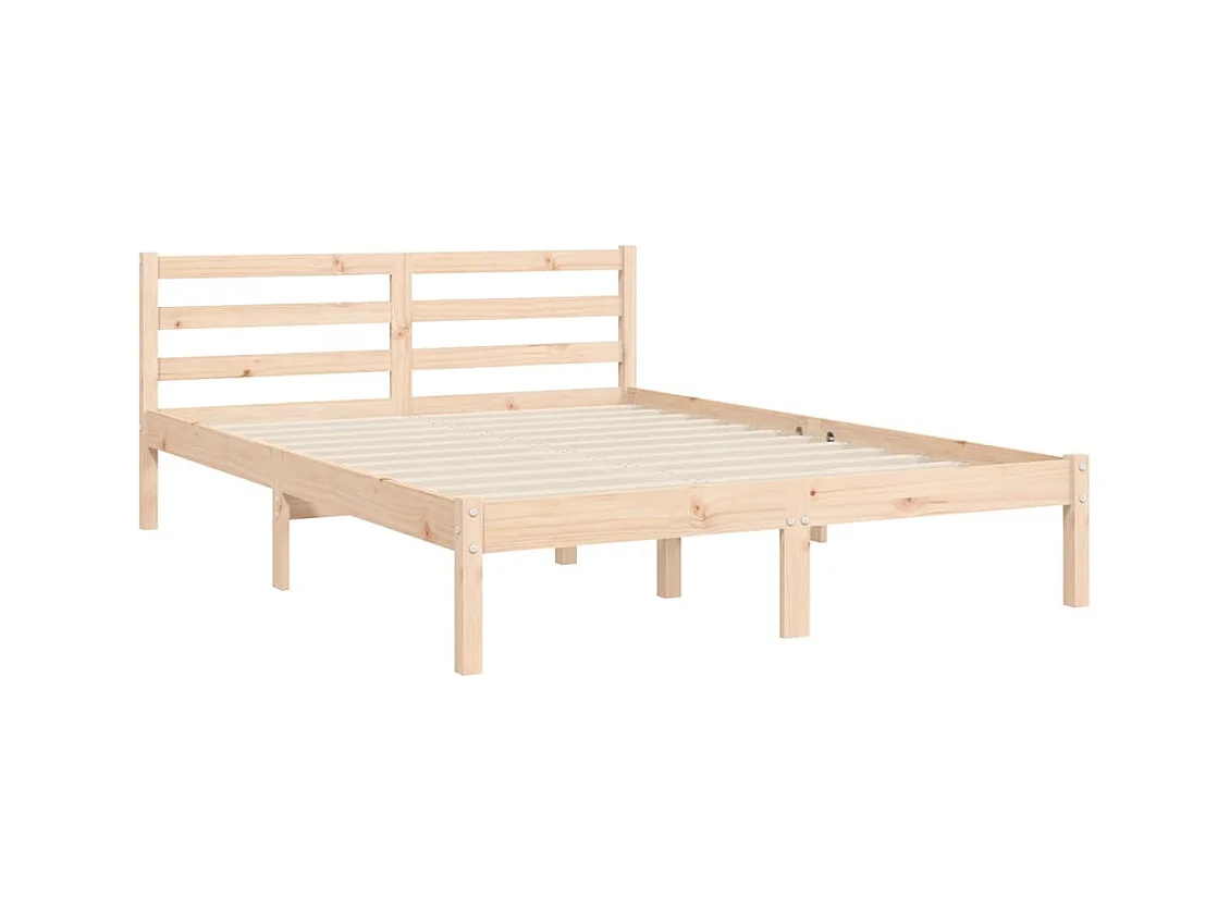 Massivholzbett ohne Matratze 120x200 cm Kiefernholz