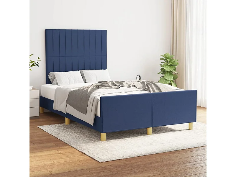 Giroletto senza Materasso Blu 120x190 cm in Tessuto