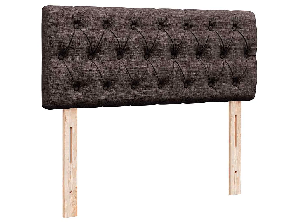 Ottoman bed met matras 120x190 cm stof donkerbruin
