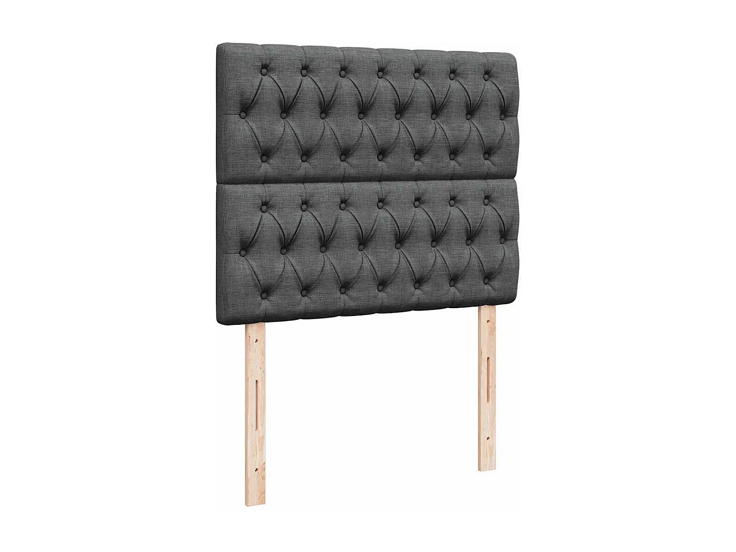 Giroletto a Molle con Materasso Grigio Scuro 120x190cm Tessuto