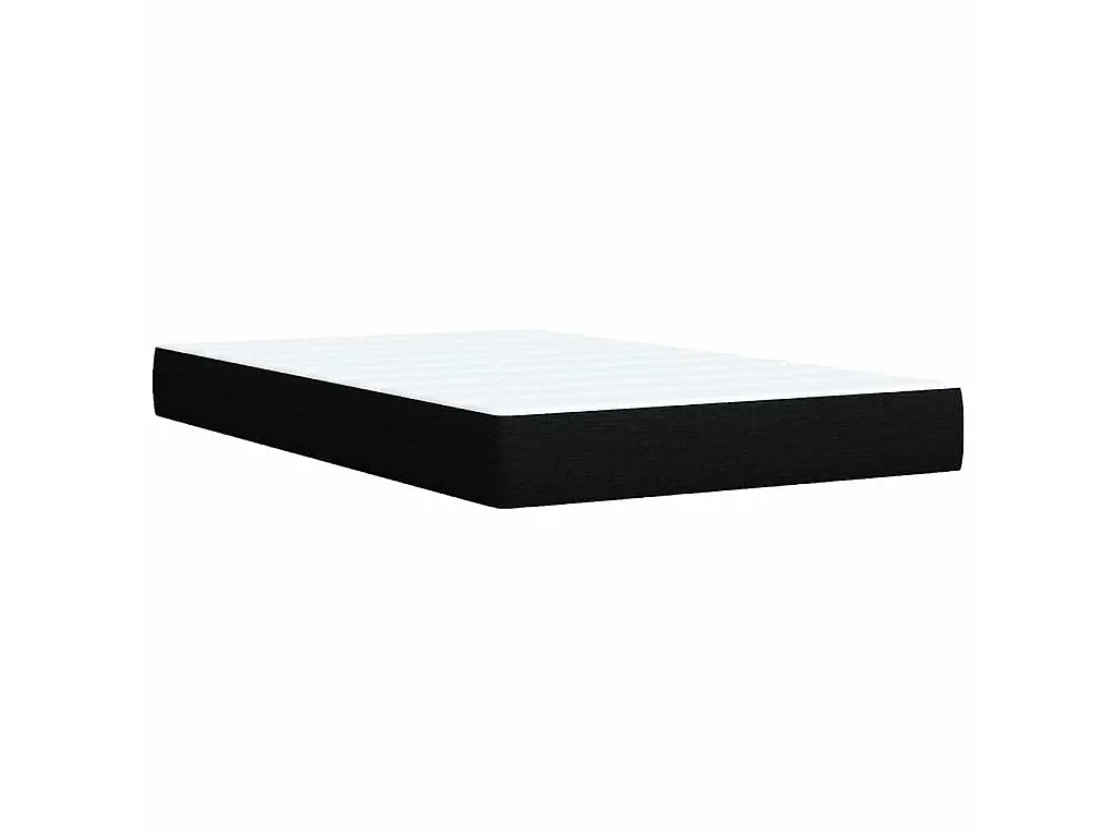Boxspring met matras stof zwart 120x190 cm