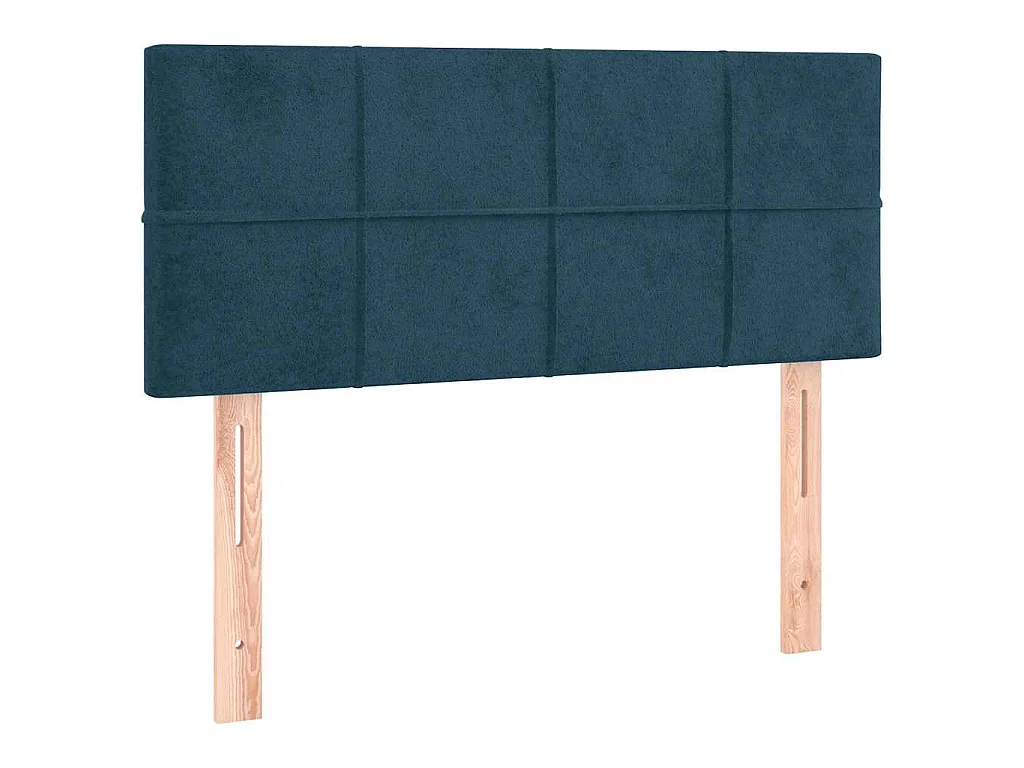 Sommier à lattes de lit avec matelas LED bleu foncé 120x190 cm