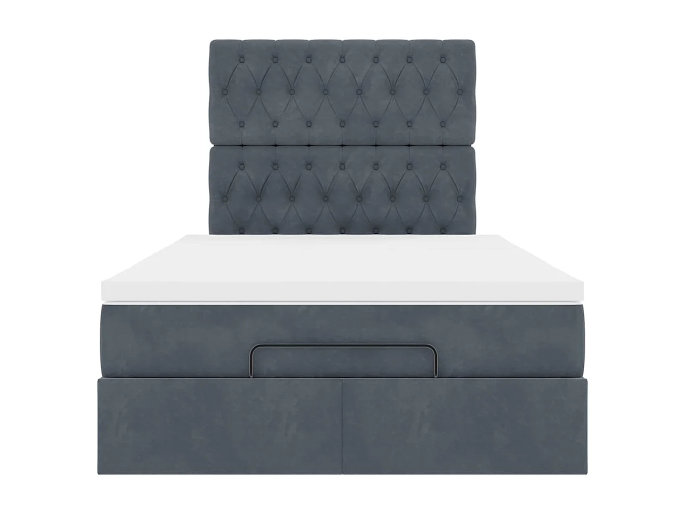 Ottoman bed met matrassen en LED's 120x190cm fluweel