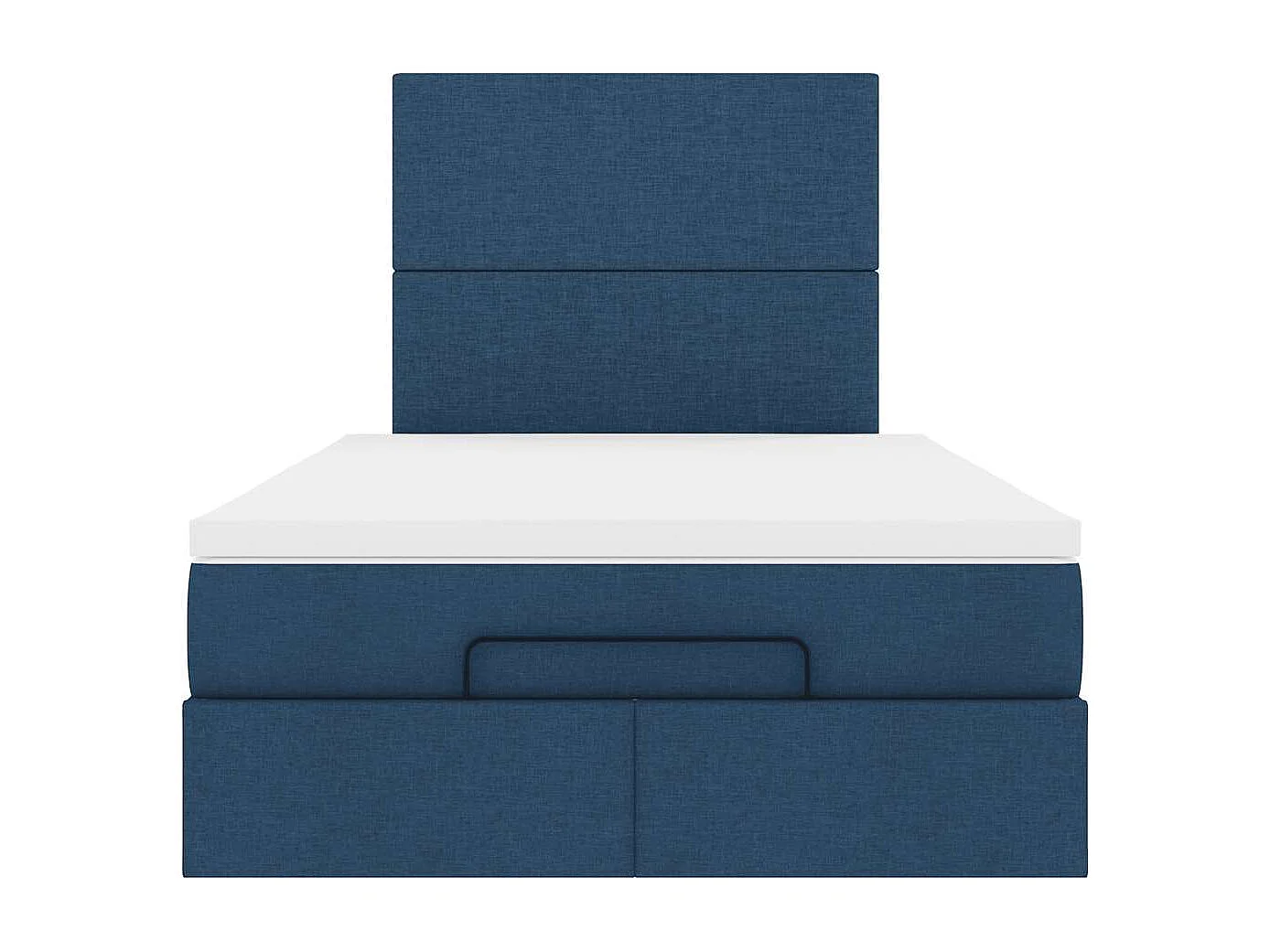 Ottoman bed met matras 120x200cm stof blauw