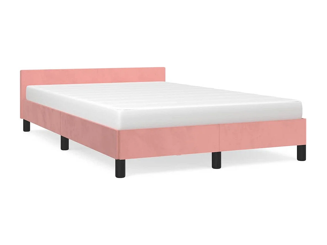 Bedframe zonder matras 120x190 cm fluweel roze