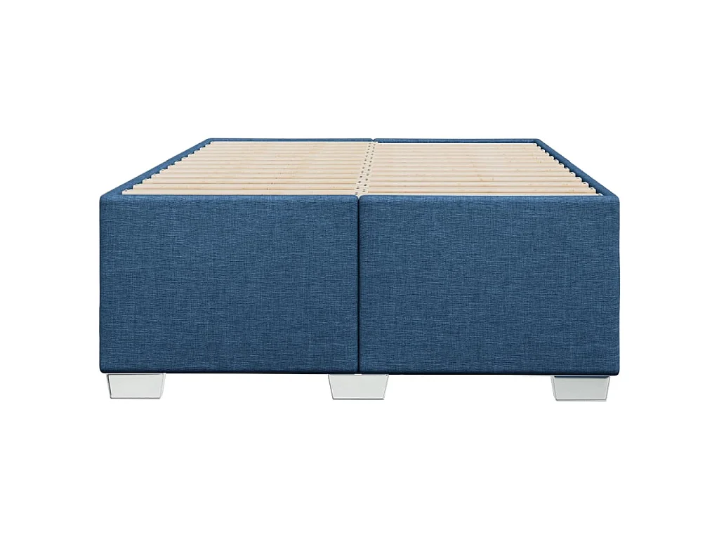 Bettgestell ohne Matratze Blau 120x200 cm Stoff