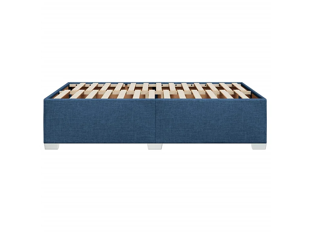 Bettgestell ohne Matratze Blau 120x200 cm Stoff