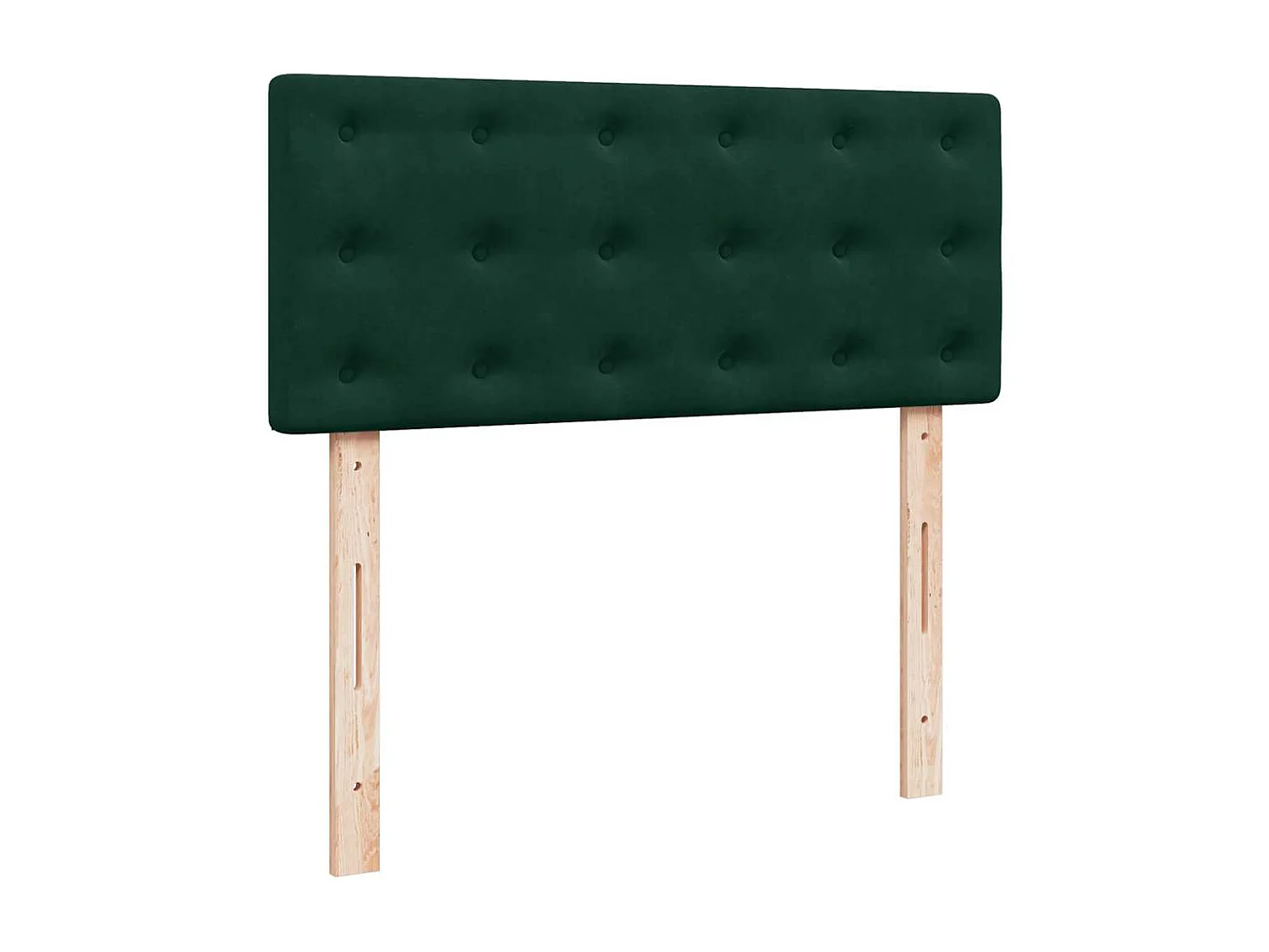 Pouf Letto con Materasso Verde Scuro 120x190 cm Velluto