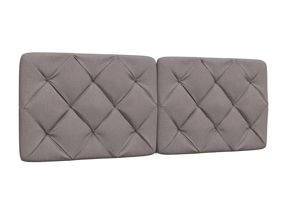 Bett mit Matratze Taupe 120x200 cm Stoff