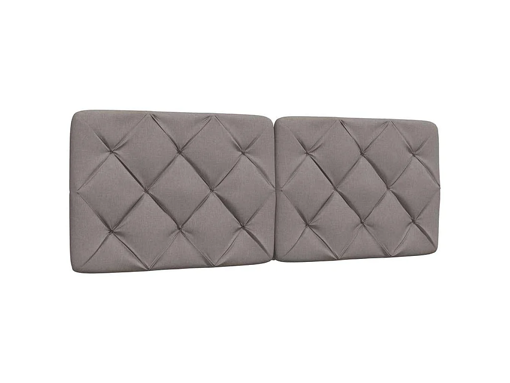Letto con Materasso Tortora 120x200 cm in Tessuto