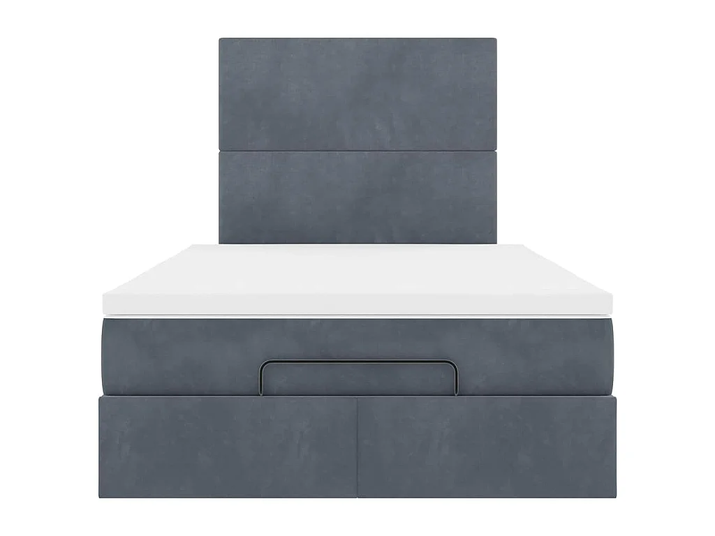 Ottoman bed met matrassen en LED's 120x190cm fluweel