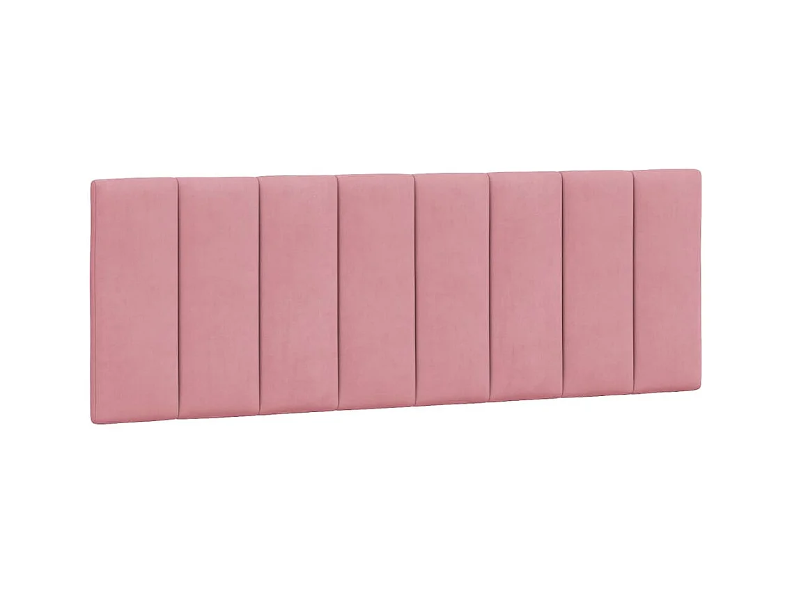 Estructura de cama sin colchón terciopelo rosa 120x200 cm