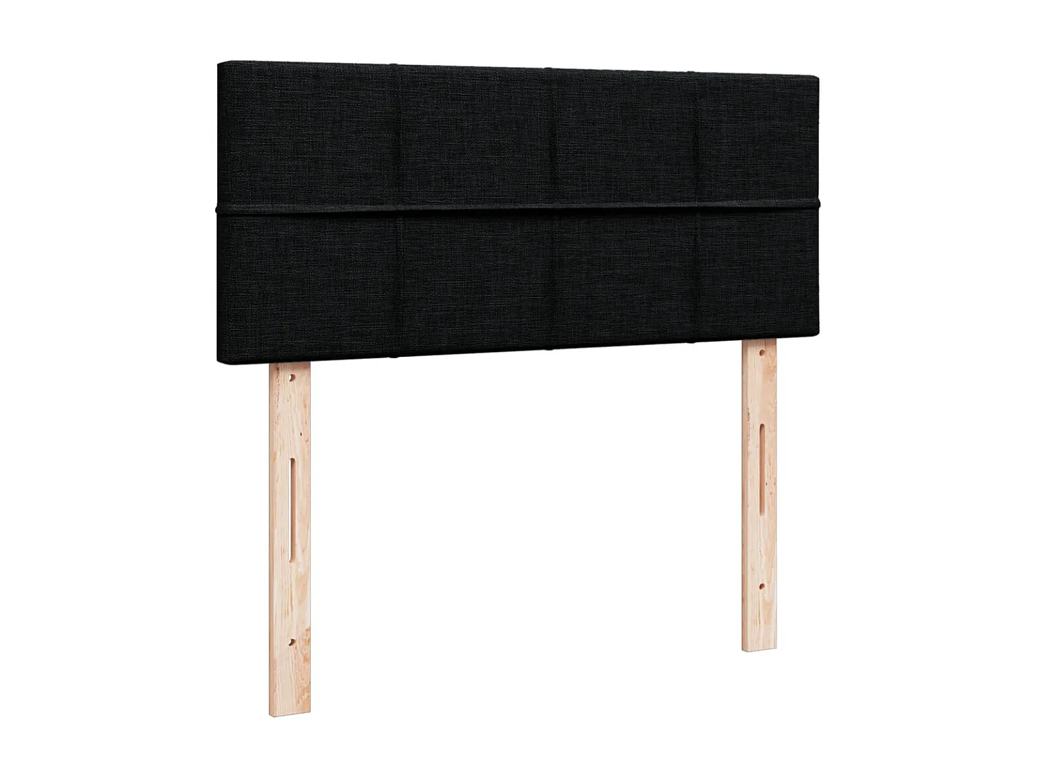 Boxspringbett mit Matratze Schwarz 120x190 cm Stoff