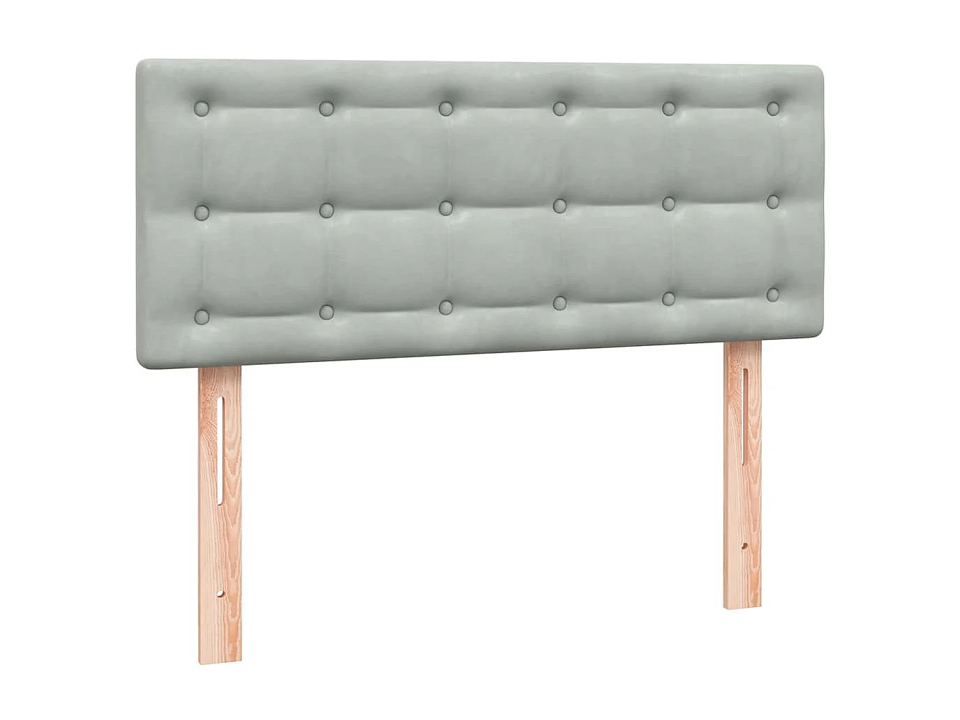 Cama boxspring c/ colchão 120x210 cm veludo cinzento-claro