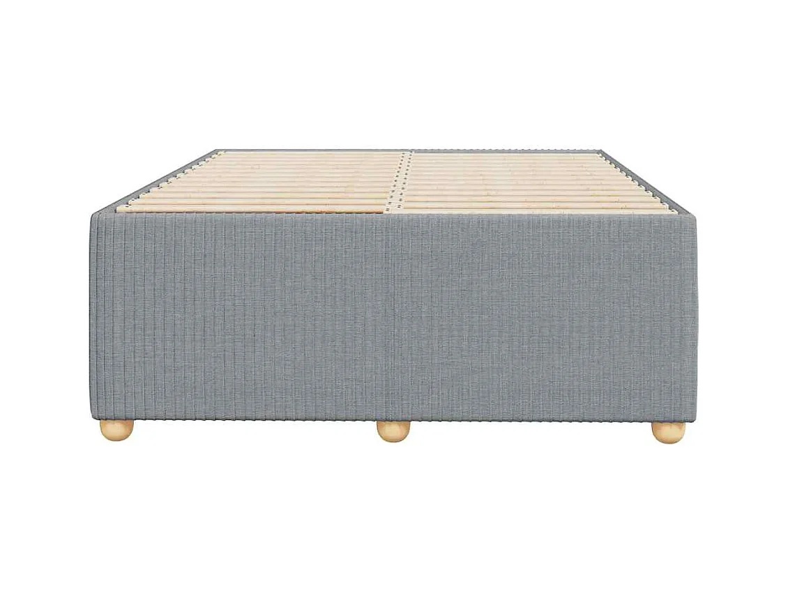 Bettgestell ohne Matratze Hellgrau 120x190 cm Stoff