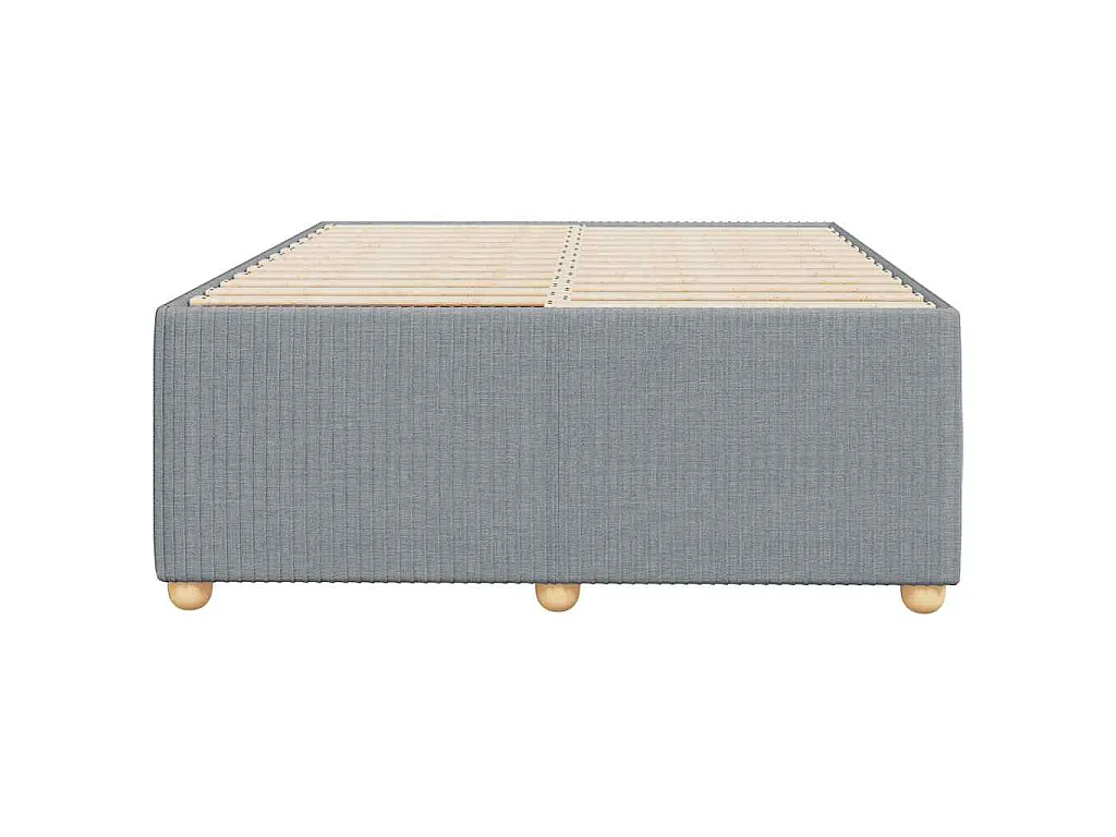 Bettgestell ohne Matratze Hellgrau 120x190 cm Stoff