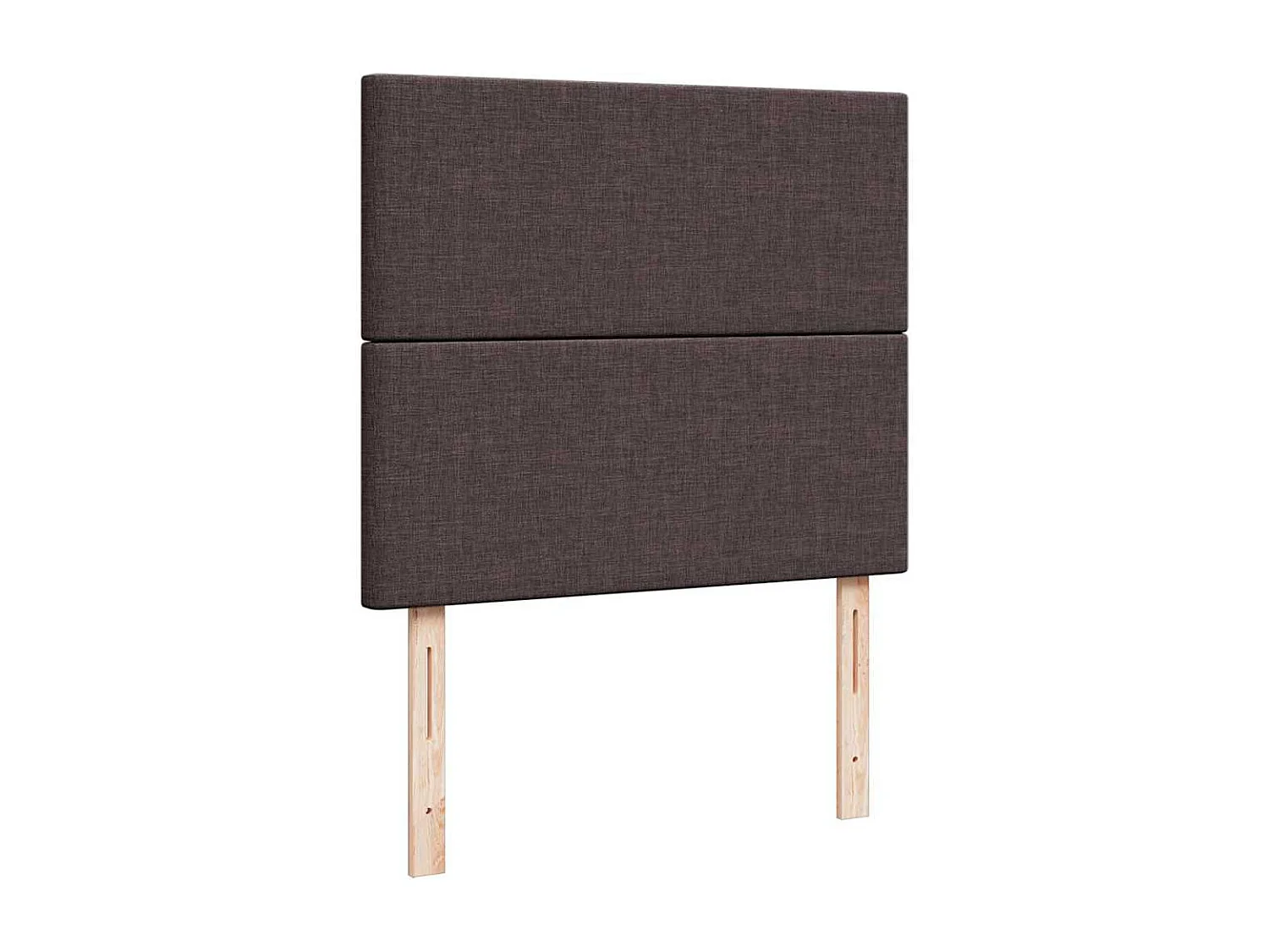 Cadre de lit ottoman avec matelas marron foncé 120x190 cm tissu