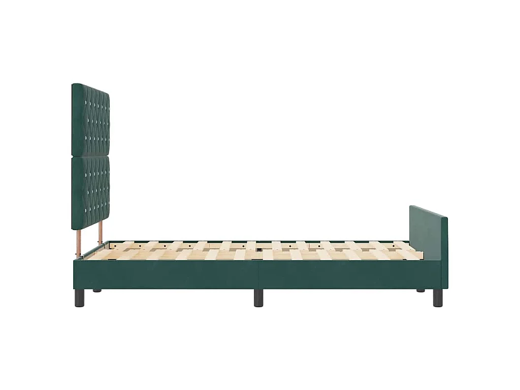 Boxspringbed met hoofdeinde Donkergroen 120 x 200 cm Fluweel
