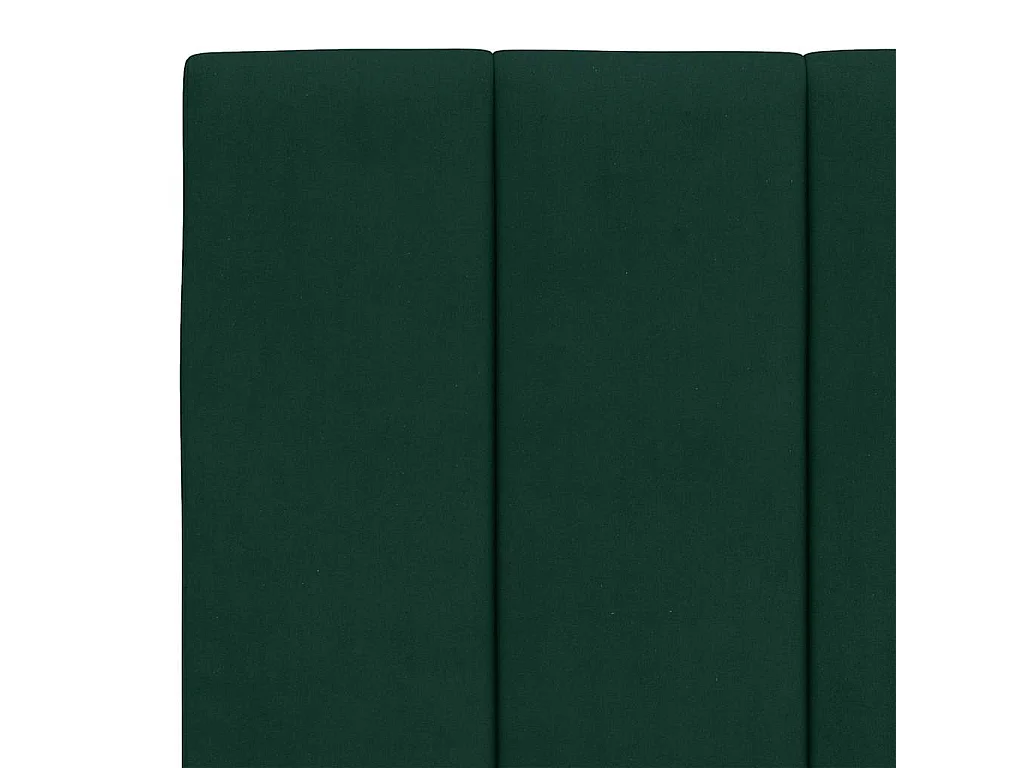 Cadre de lit sans matelas Hanko vert foncé 120x200 cm velours