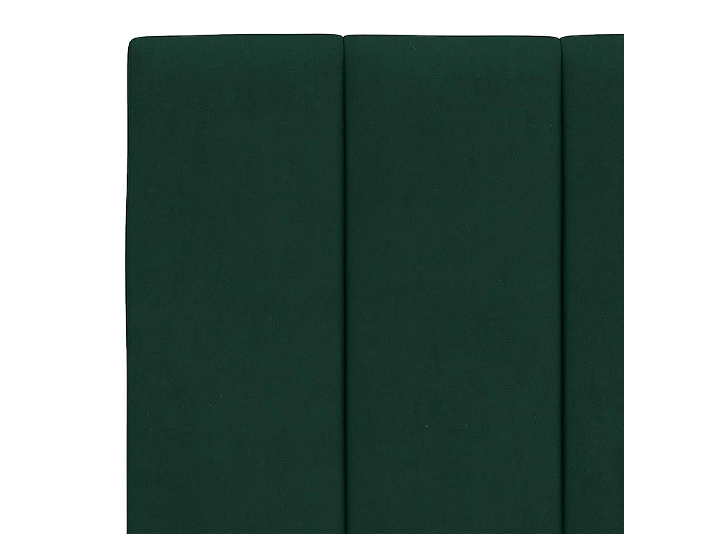 Estrutura de cama sem colchão Hanko 120x200 cm veludo verde-escuro