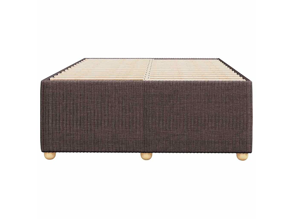 Bedframe zonder matras 120x200 cm stof donkerbruin