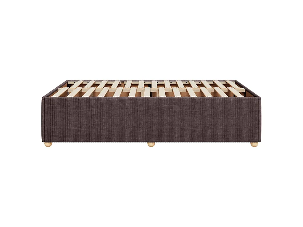 Bedframe zonder matras 120x200 cm stof donkerbruin