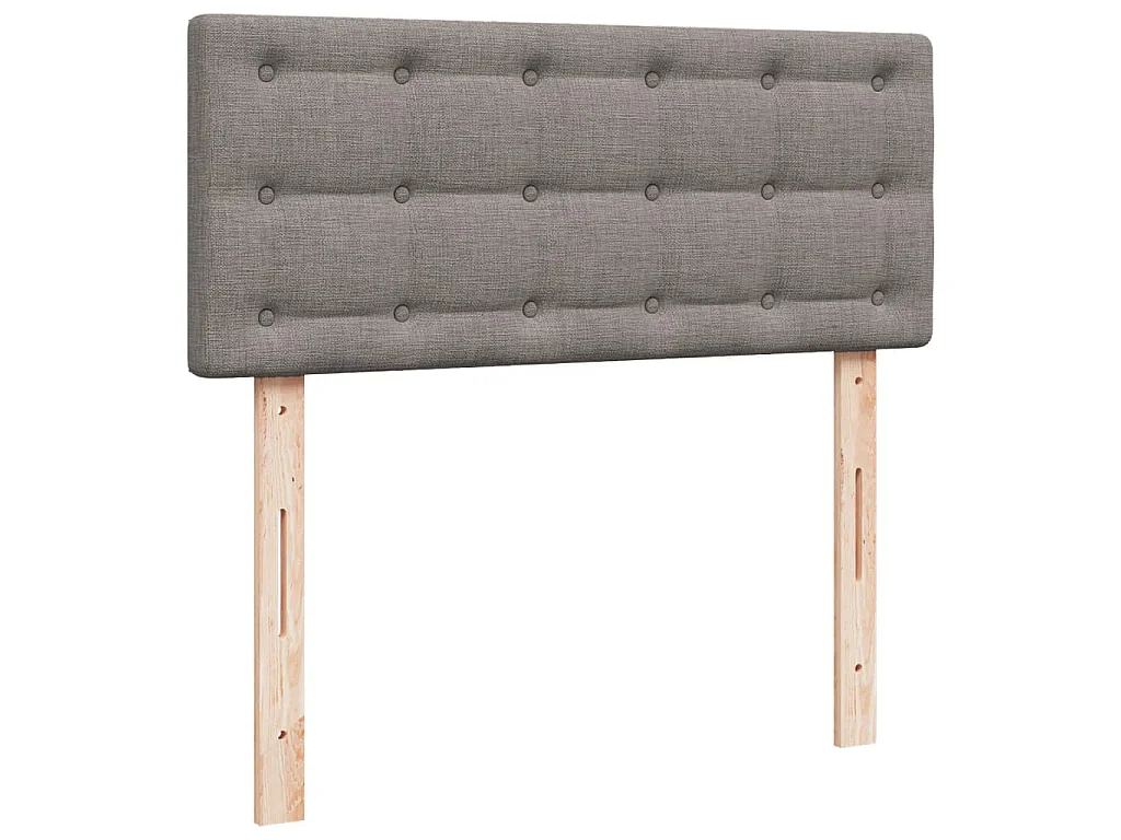 Boxspringbett mit Matratze Taupe 120x200 cm Stoff