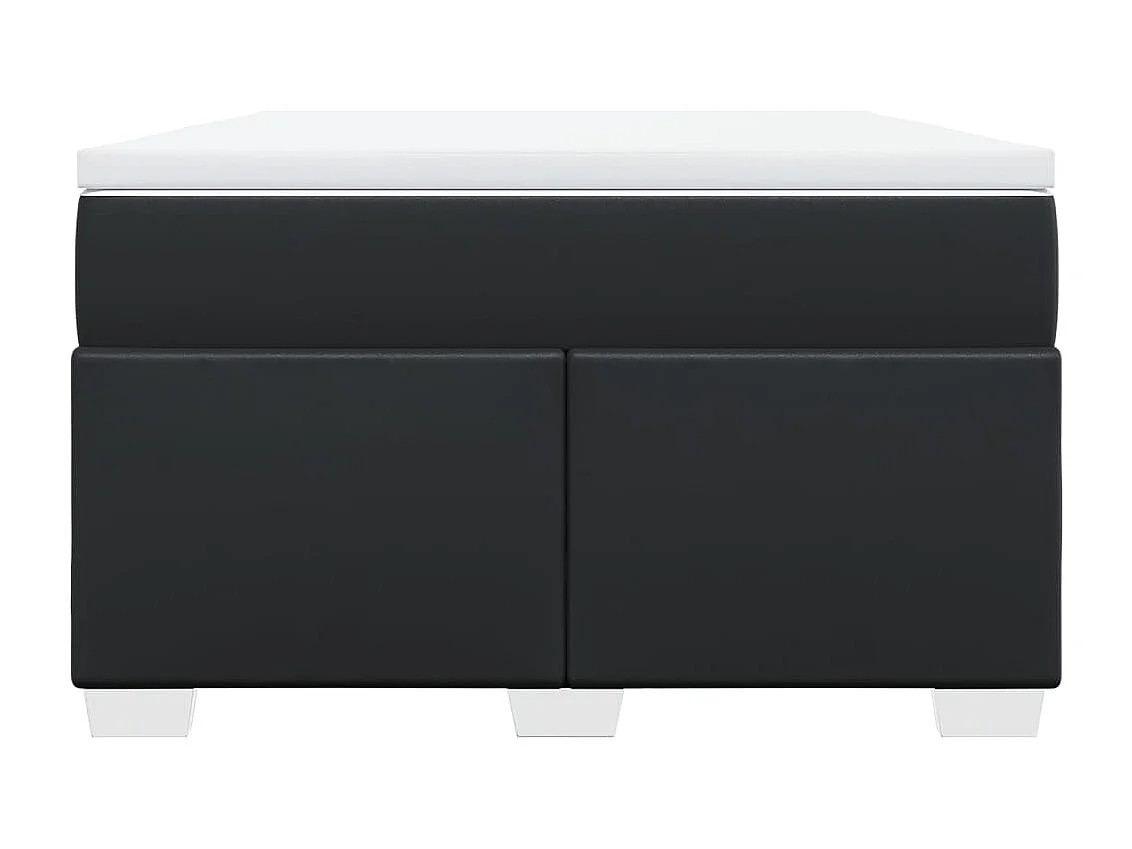 Sommier à lattes de lit matelas Noir 120x200 cm Similicuir