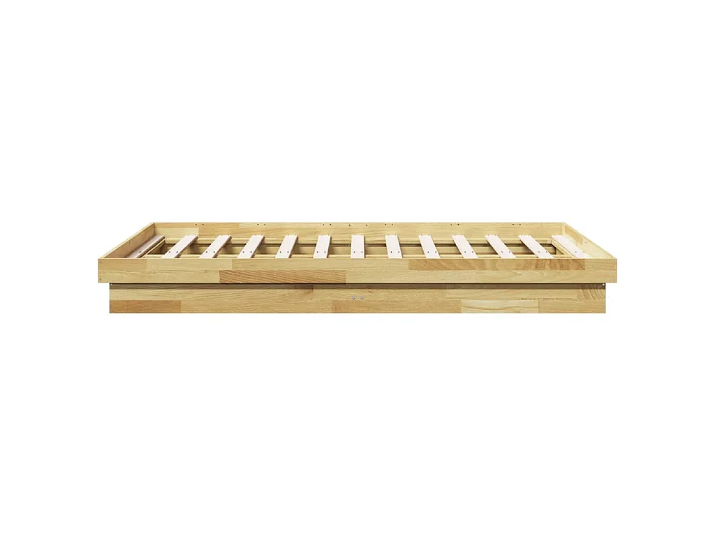 Bedframe zonder matras 120x200 cm massief hout eiken