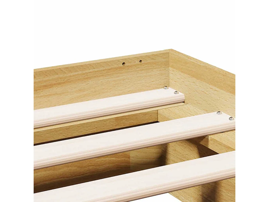Bedframe zonder matras 120x200 cm massief hout eiken