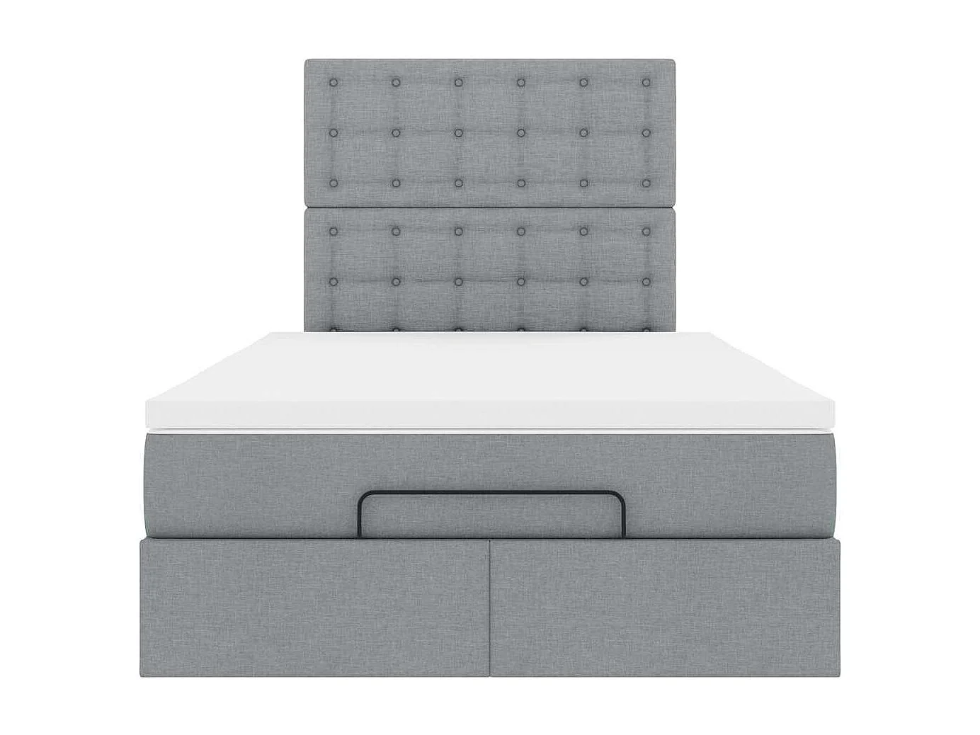 Struttura Letto Pouf con Materasso 120x200 cm in Tessuto