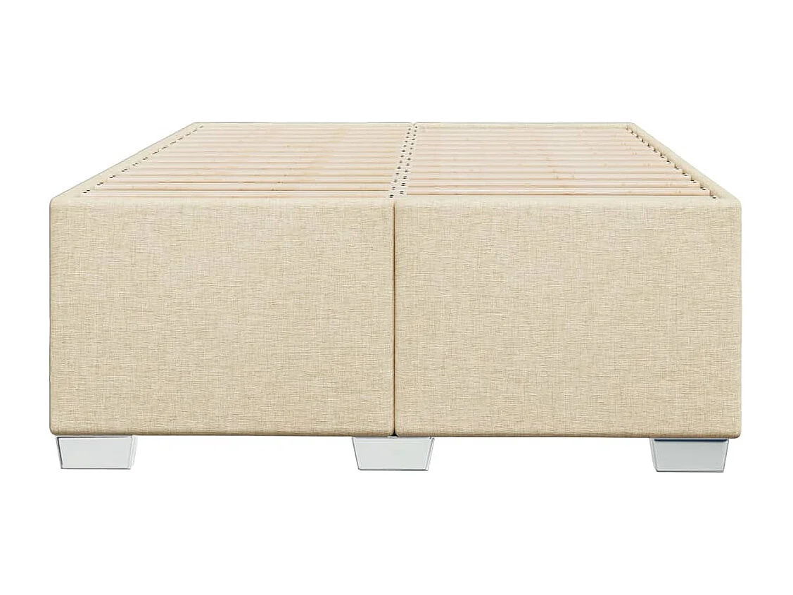 Bedframe zonder matras 120x200 cm stof crèmekleurig