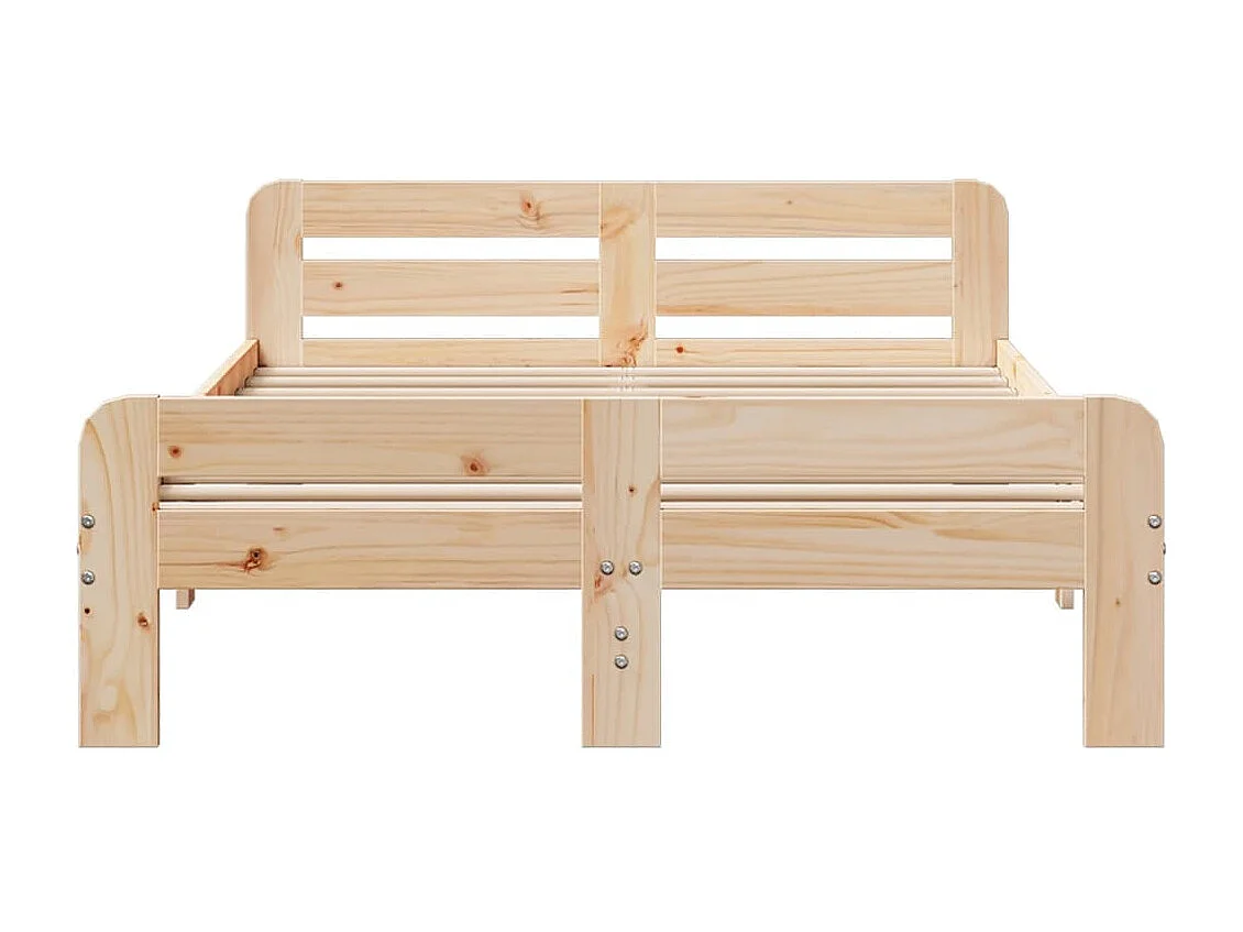 Massivholzbett ohne Matratze 120x190 cm Kiefernholz