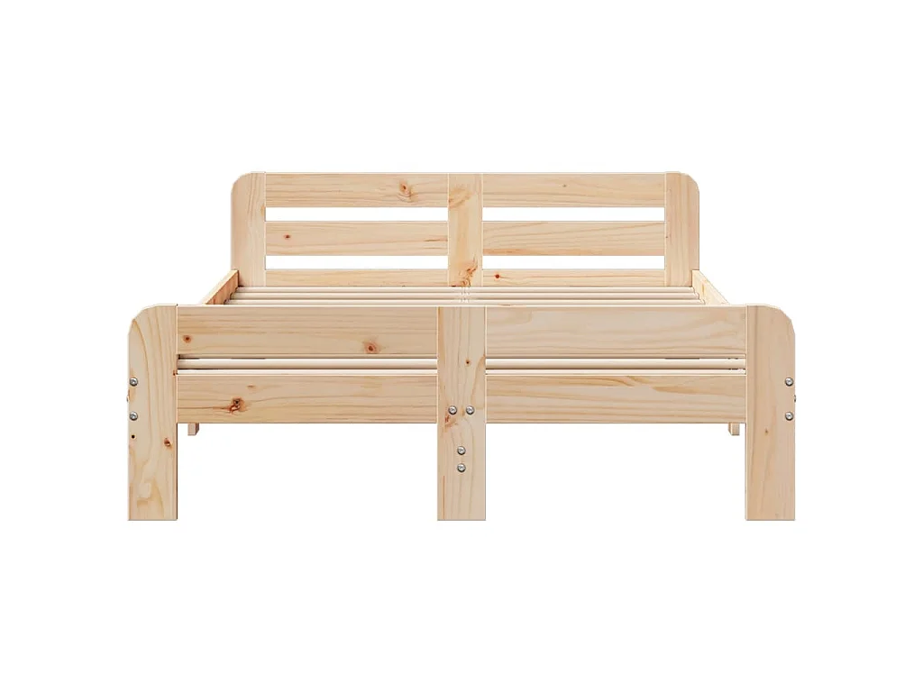 Cadre de lit sans matelas 120x190 cm bois de pin massif