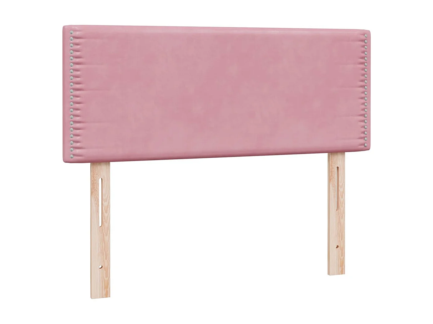 Boxspringbett mit Matratze & LED Rosa 120x220 cm Samt