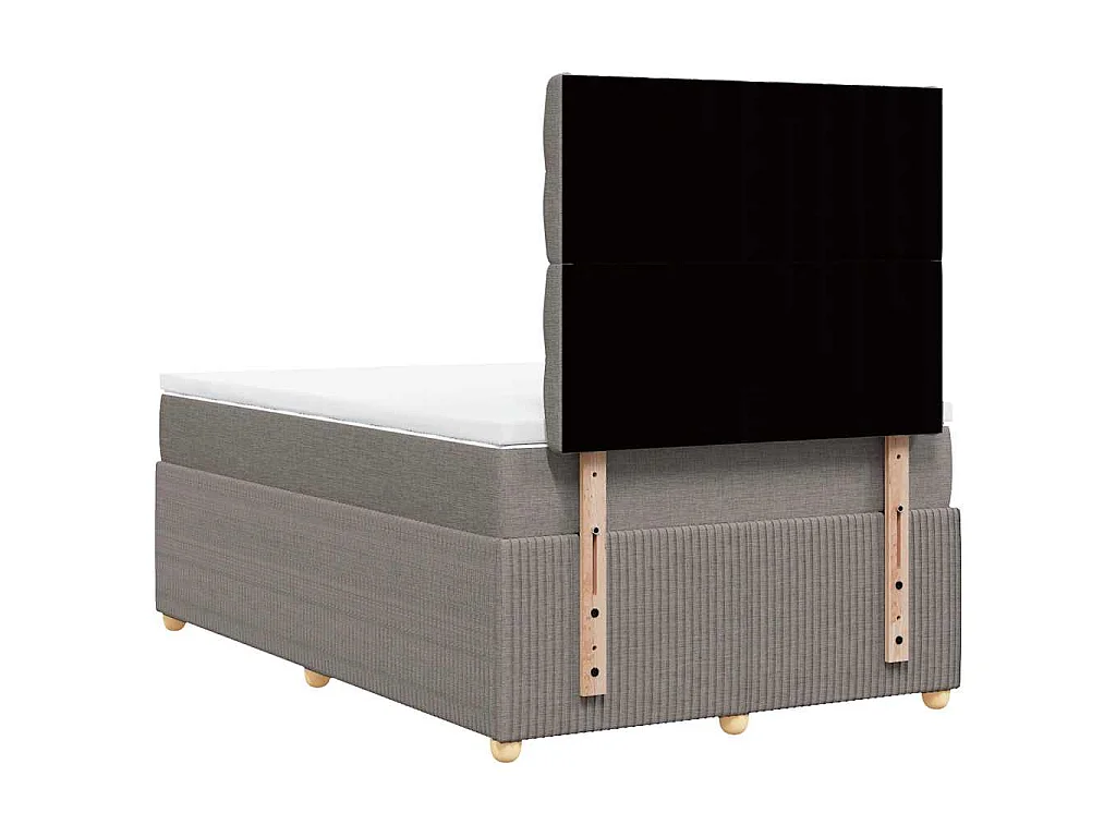 Boxspringbett mit Matratze Taupe 120x190 cm Stoff