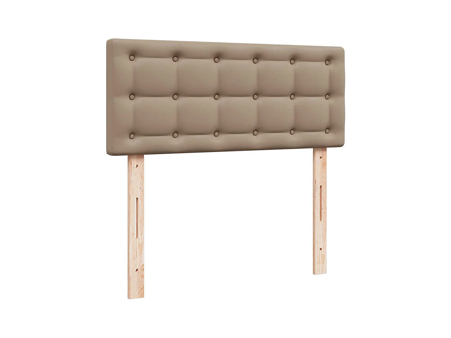 Ottoman-Bett mit Matratze Cappuccino-Braun 120x200cm Kunstleder